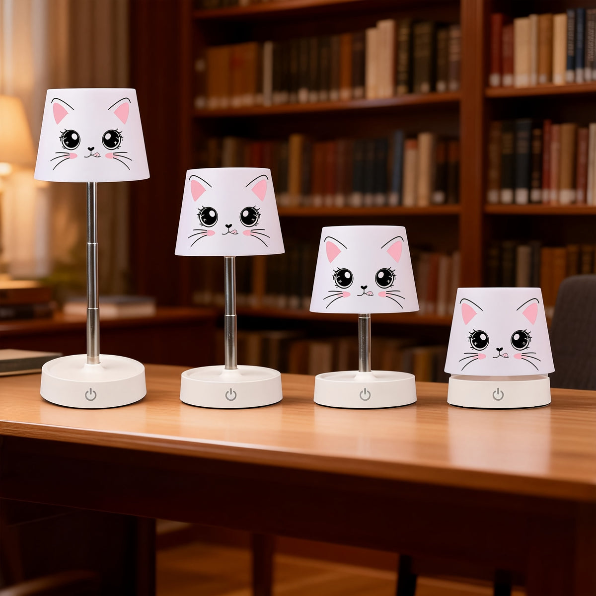 Lampe de bureau enfant chat sans fil - Réglable en hauteur — photo 6