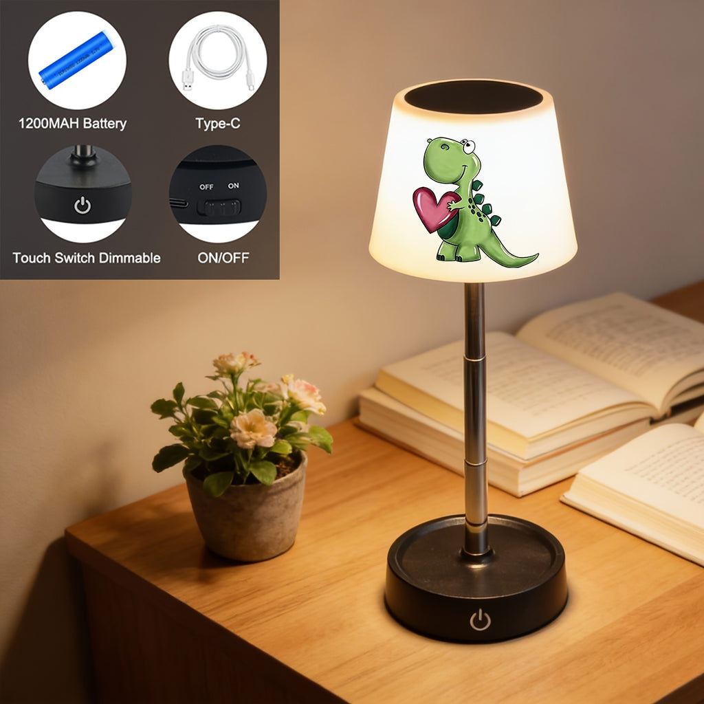 Lampe de bureau enfant dinosaure - Tactile sans fil réglable — photo 6