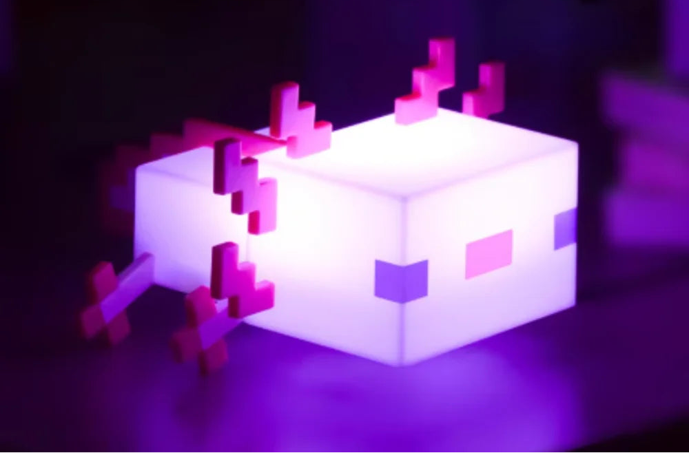 Lampe de bureau enfant Minecraft - Axolotl pixelisé LED — photo 2