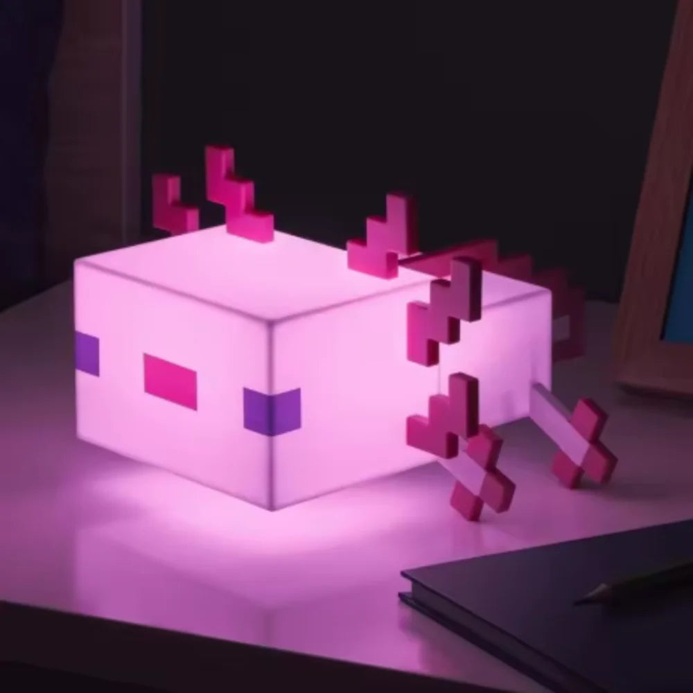 Lampe de bureau enfant Minecraft - Axolotl pixelisé LED — photo 4 Image