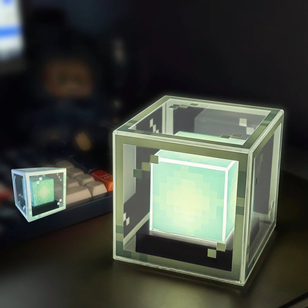 Lampe de bureau enfant Minecraft - Balise pixelisée LE — photo 1