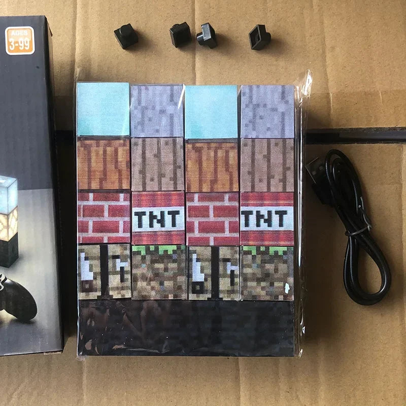 Lampe de bureau enfant Minecraft - Blocs empilables LED — photo 3