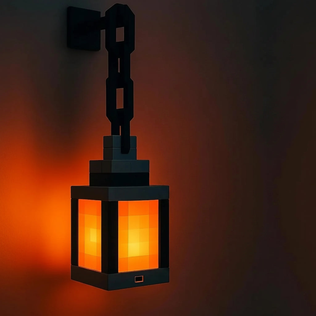 Lampe de bureau enfant Minecraft - Lanterne pixelisée LED — photo 1 Image