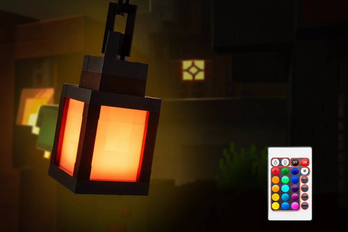 Lampe de bureau enfant Minecraft - Lanterne pixelisée LED — photo 2 Image