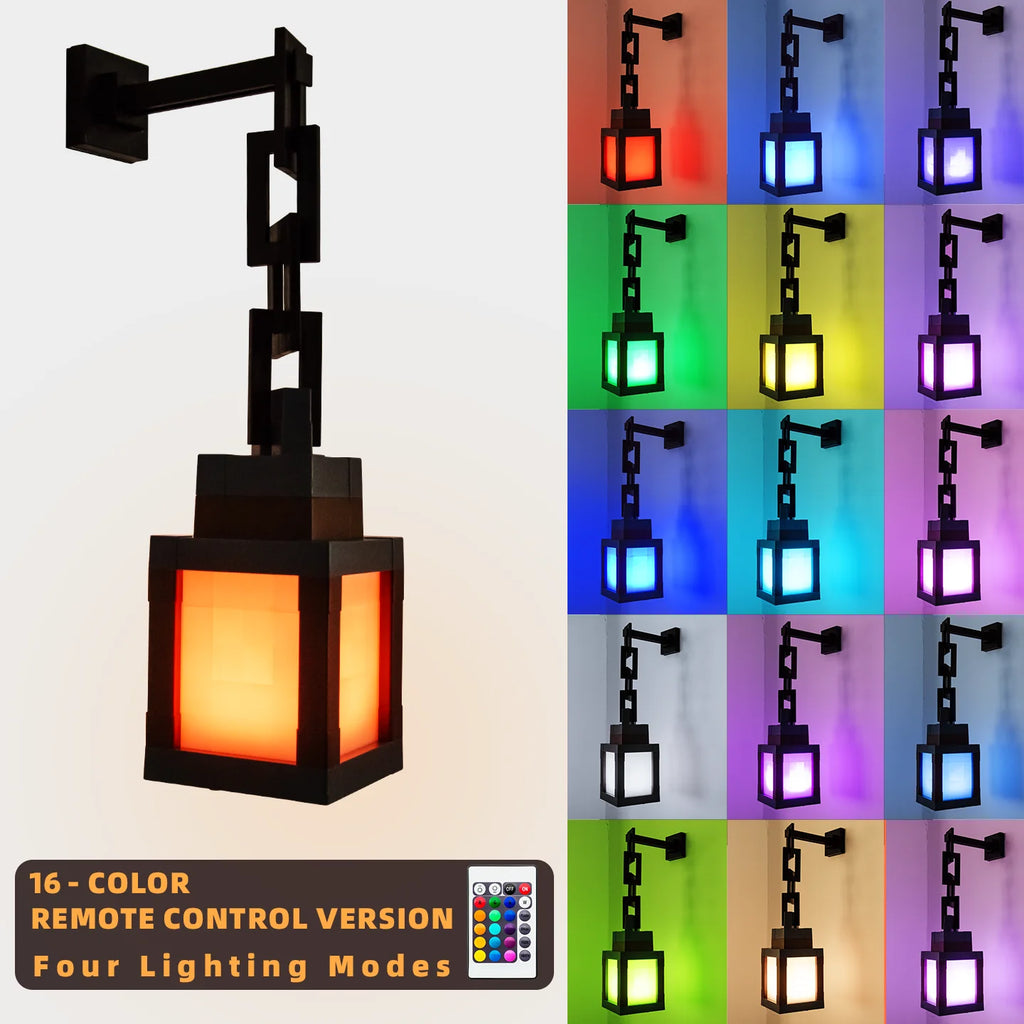 Lampe de bureau enfant Minecraft - Lanterne pixelisée LED — photo 3