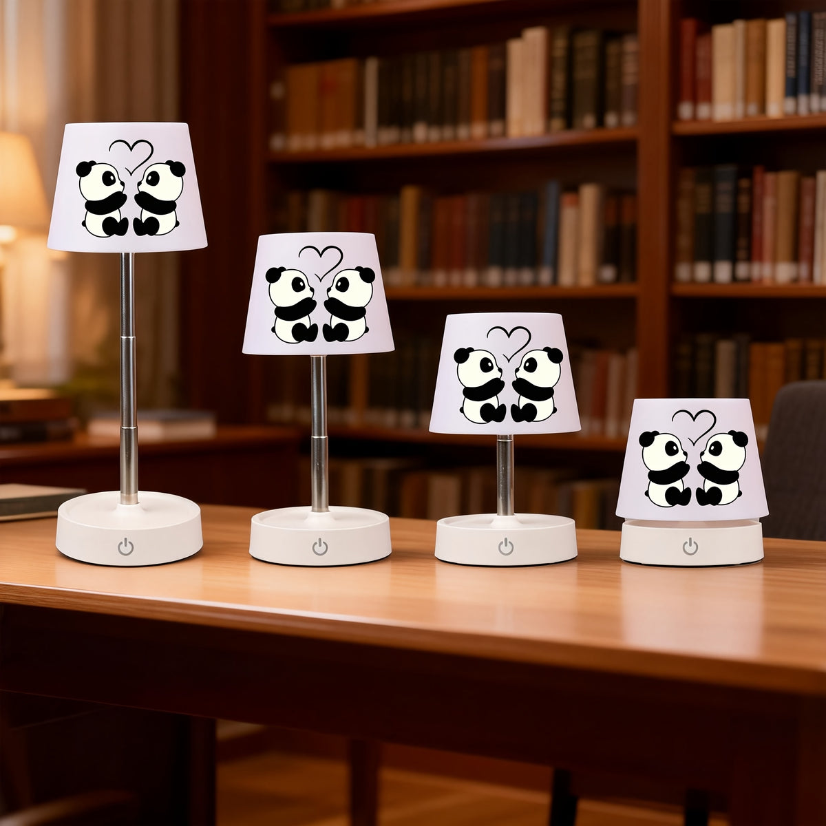 Lampe de bureau enfant panda tactile - Sans fil réglable — photo 3