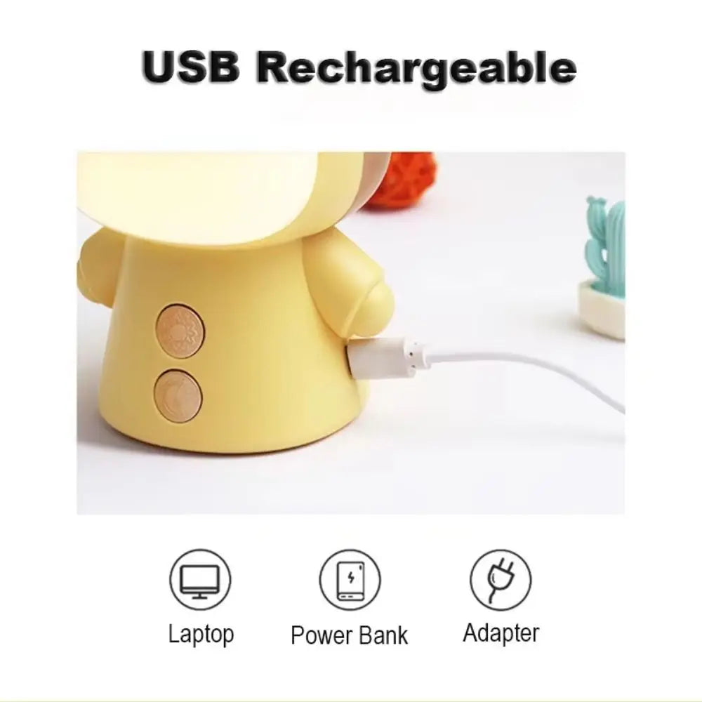 Lampe de bureau enfant rechargeable - Veilleuse animal LED — photo 2