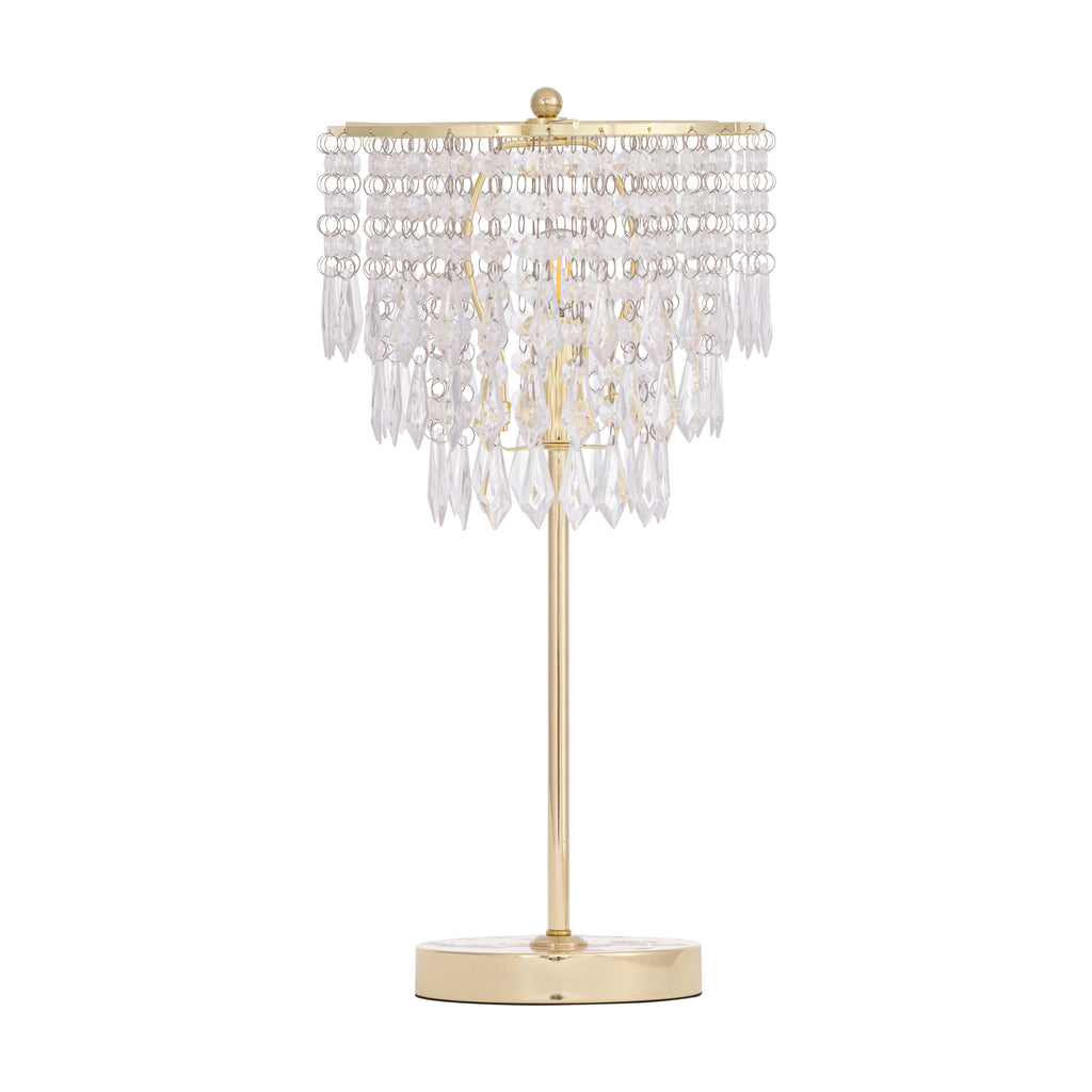 Lampe de bureau glamour à cristaux - Design chic poli — photo 3