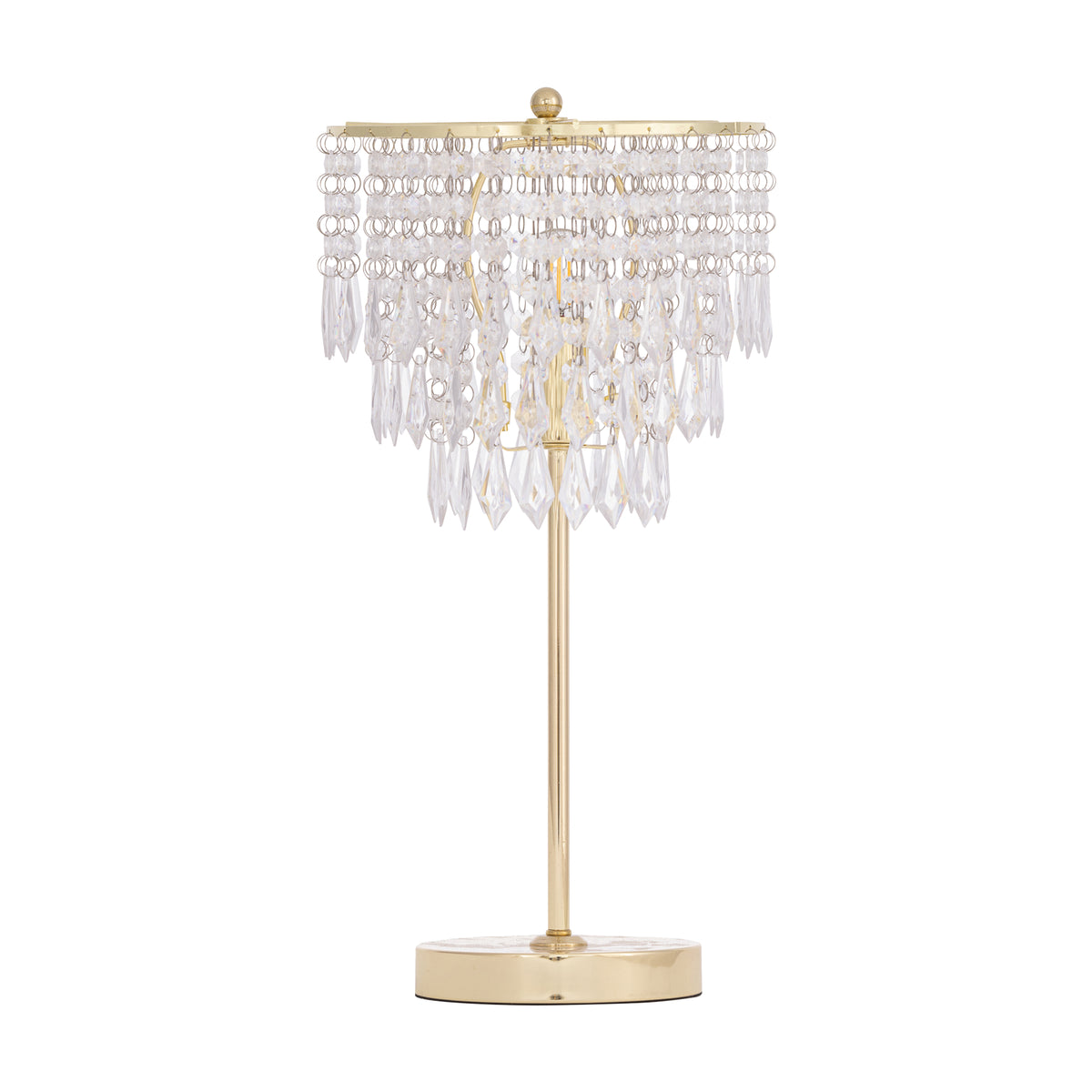 Lampe de bureau glamour à cristaux - Design chic poli — photo 3