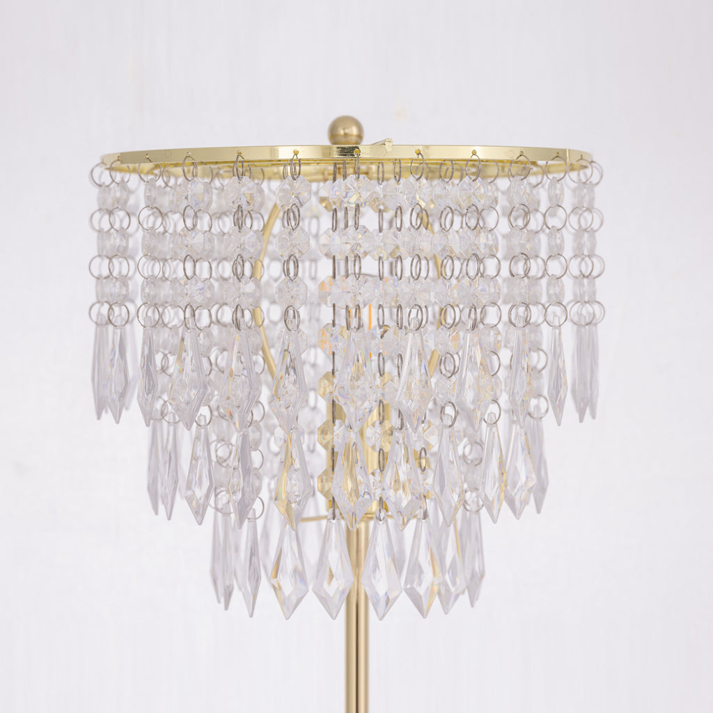 Lampe de bureau glamour à cristaux - Design chic poli — photo 4