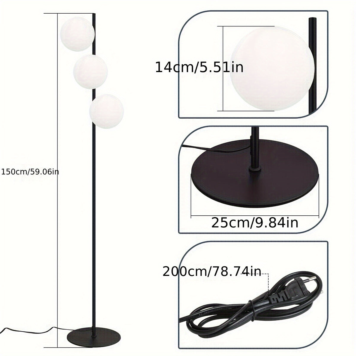 Lampe de bureau à globes de verre opale, une ou trois flammes