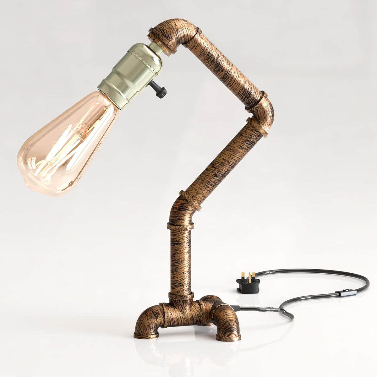 Lampe de bureau industrielle Steampunk articulée – Rétro — photo 4