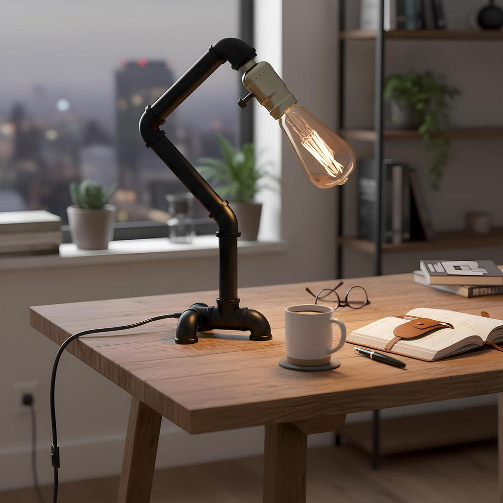 Lampe de bureau industrielle Steampunk articulée – Rétro — photo 6