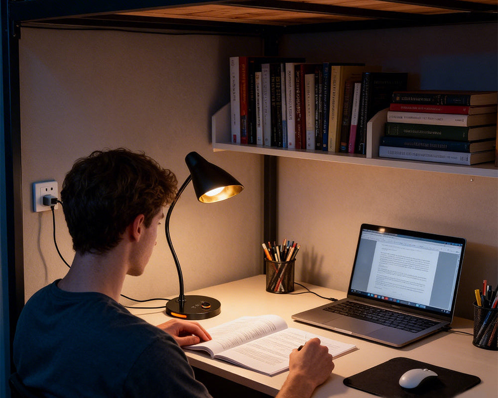 Lampe de bureau LED articulée - Flexible et intensité réglable — photo 1