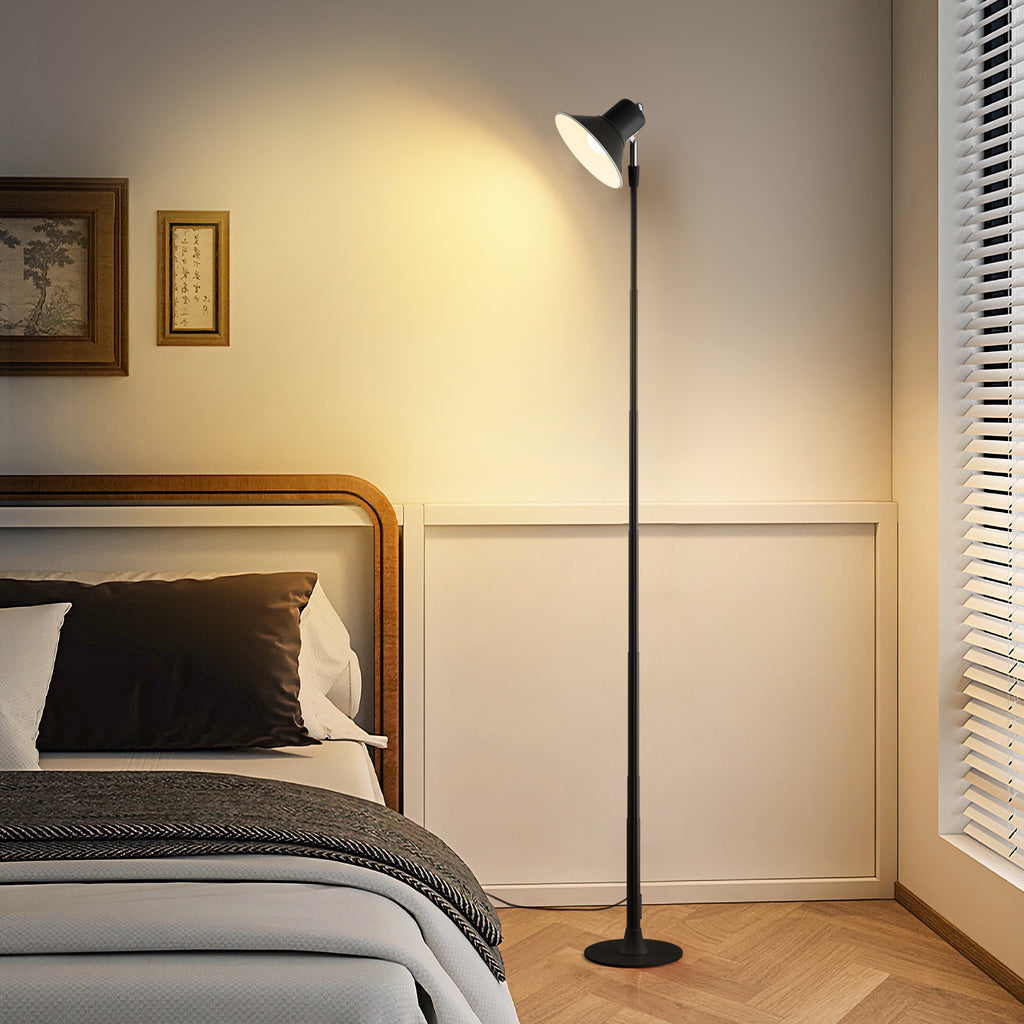 Lampe de bureau LED à boîtier de commande posé sur le câble