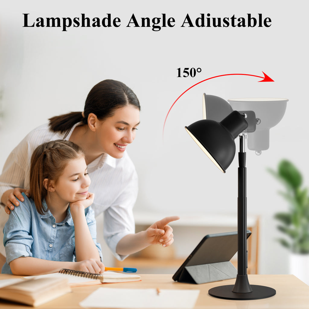 Lampe de bureau LED à boîtier de commande posé sur le câble