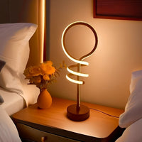 Lampe de bureau LED en boucle nouée en aluminium