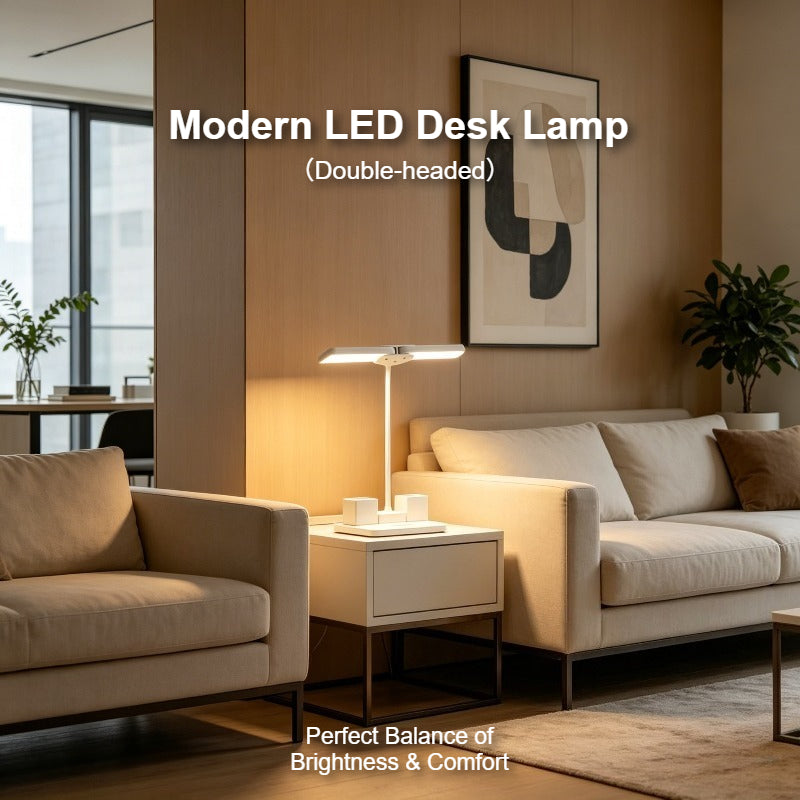 Lampe de Bureau LED à Double Tête