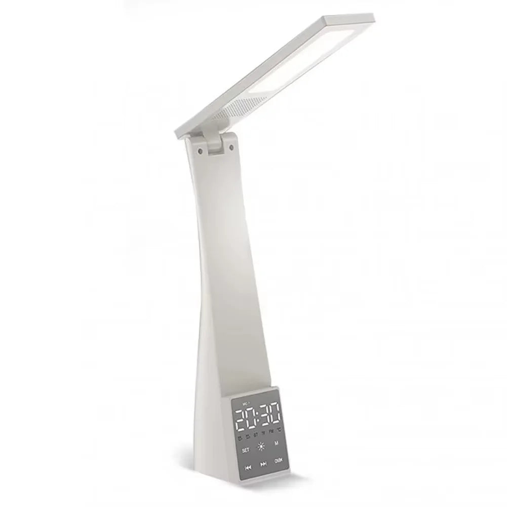 Lampe de bureau LED pliable - Reveil et enceinte Bluetooth — photo 4