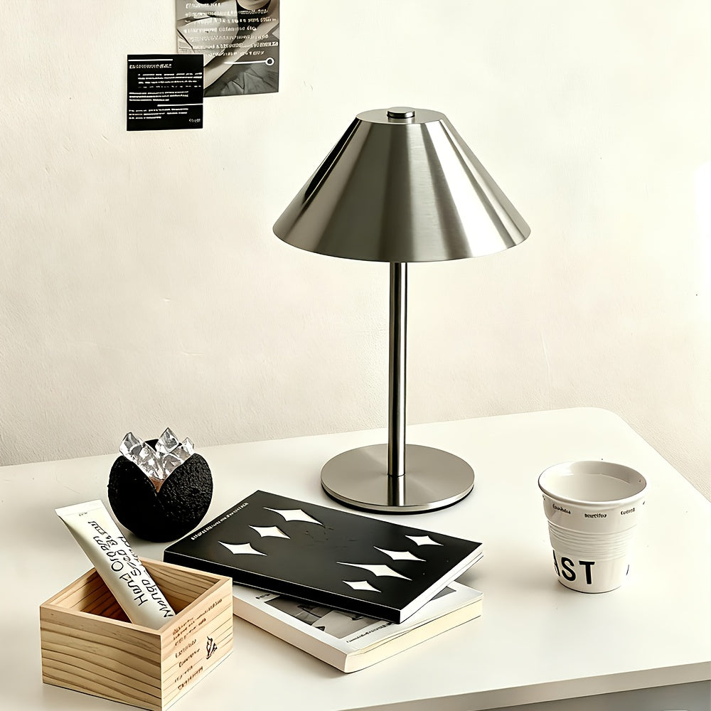 Lampe de bureau LED sans fil dorée - Design champignon — photo 2 Image