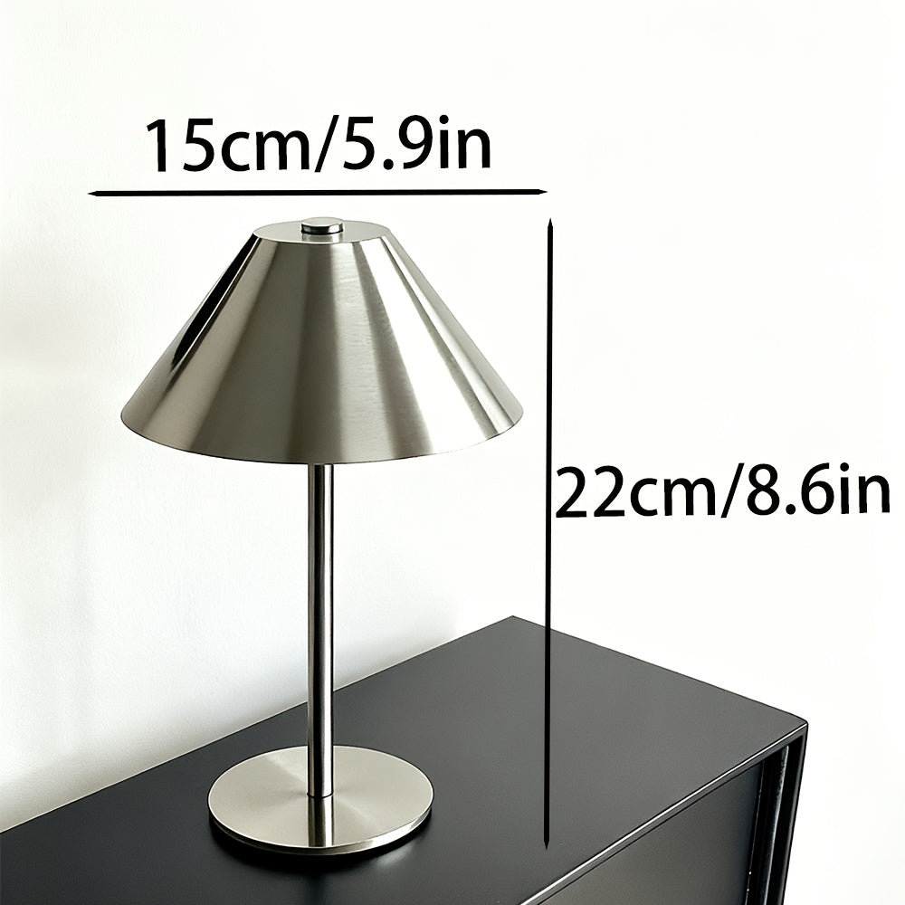 Lampe de bureau LED sans fil dorée - Design champignon — photo 5