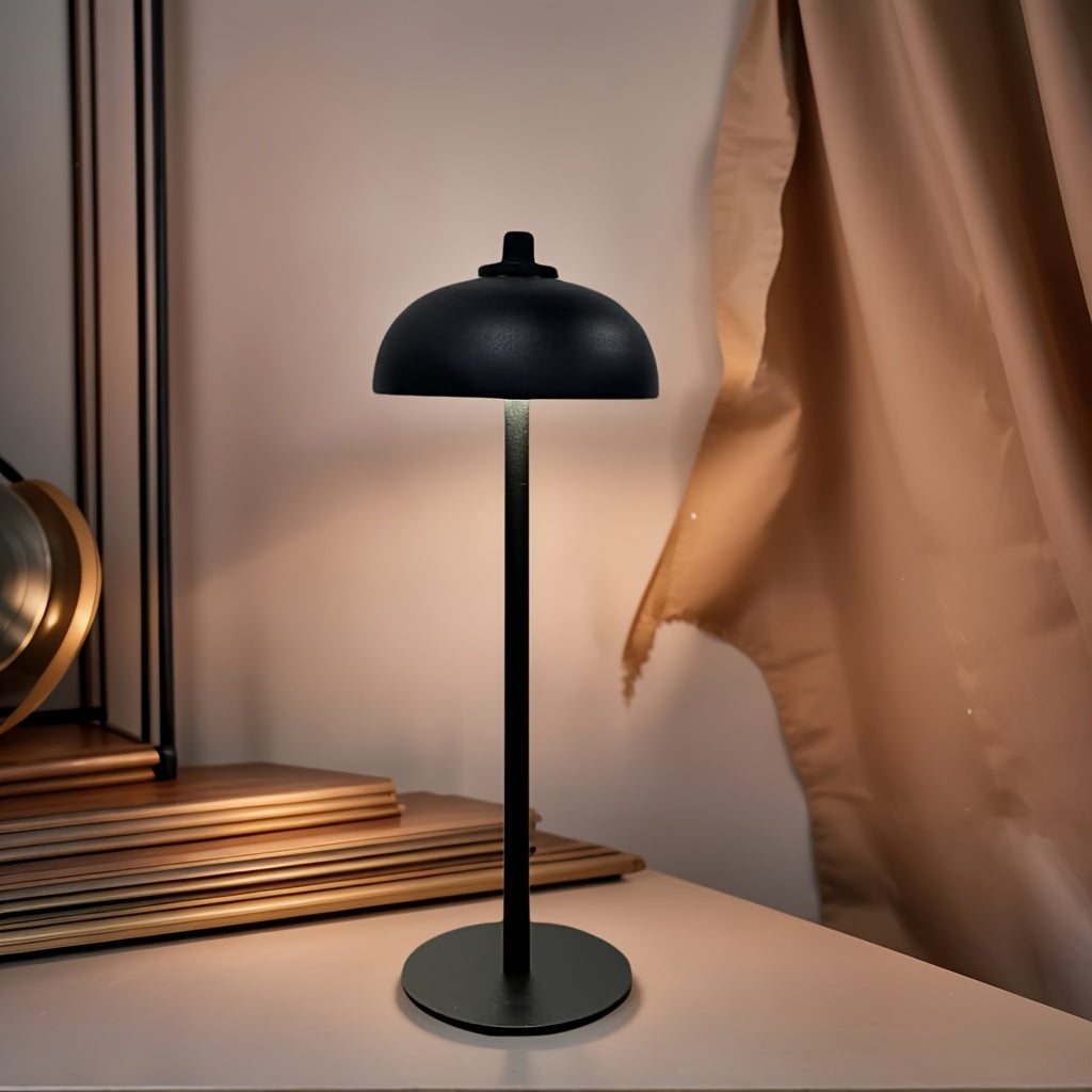 Lampe de bureau LED sans fil tactile - Métal noir mat — photo 6