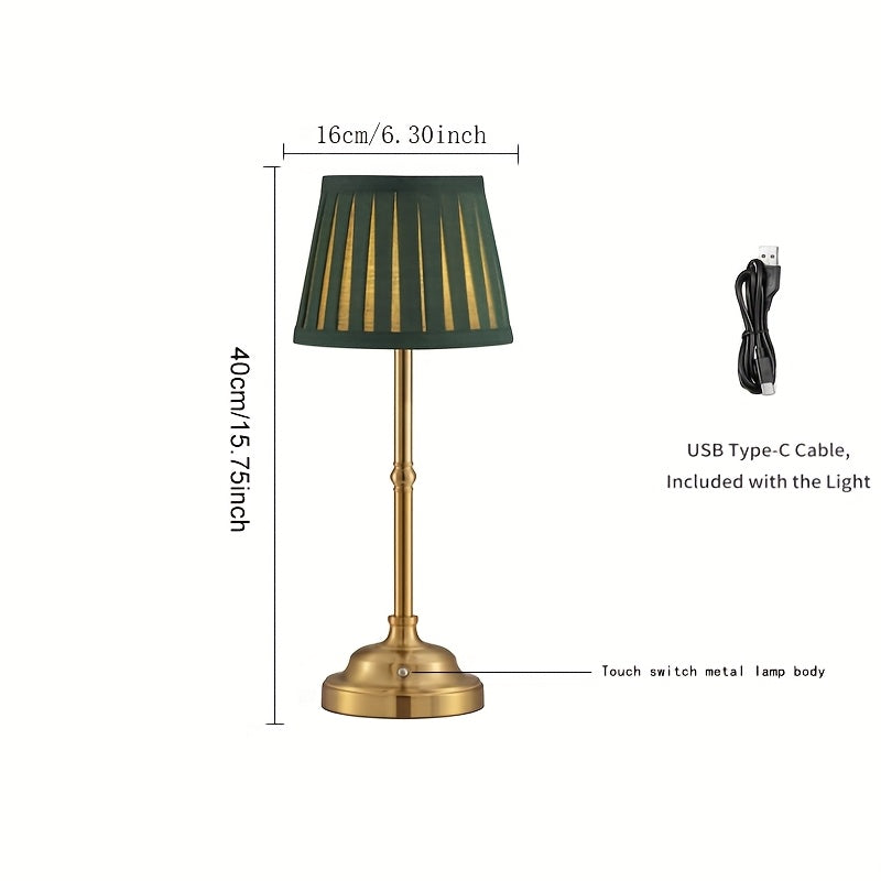 Lampe de bureau LED sans fil tactile - Vert design nomade — photo 4