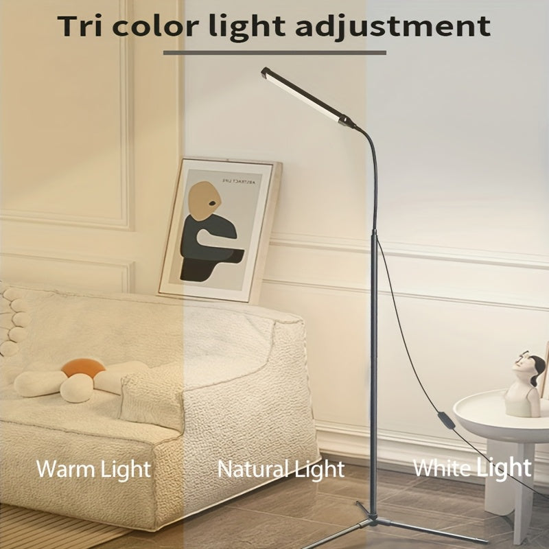 Lampe de bureau LED sur trépied à col flexible, 10 intensités