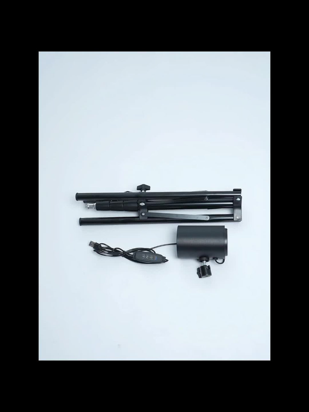 Lampe de bureau LED sur trépied pliant réglable de 80 à 156 cm