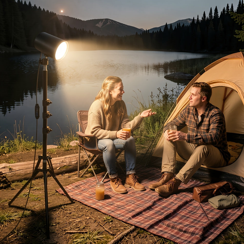 Lampe de bureau LED sur trépied pliant réglable de 80 à 156 cm