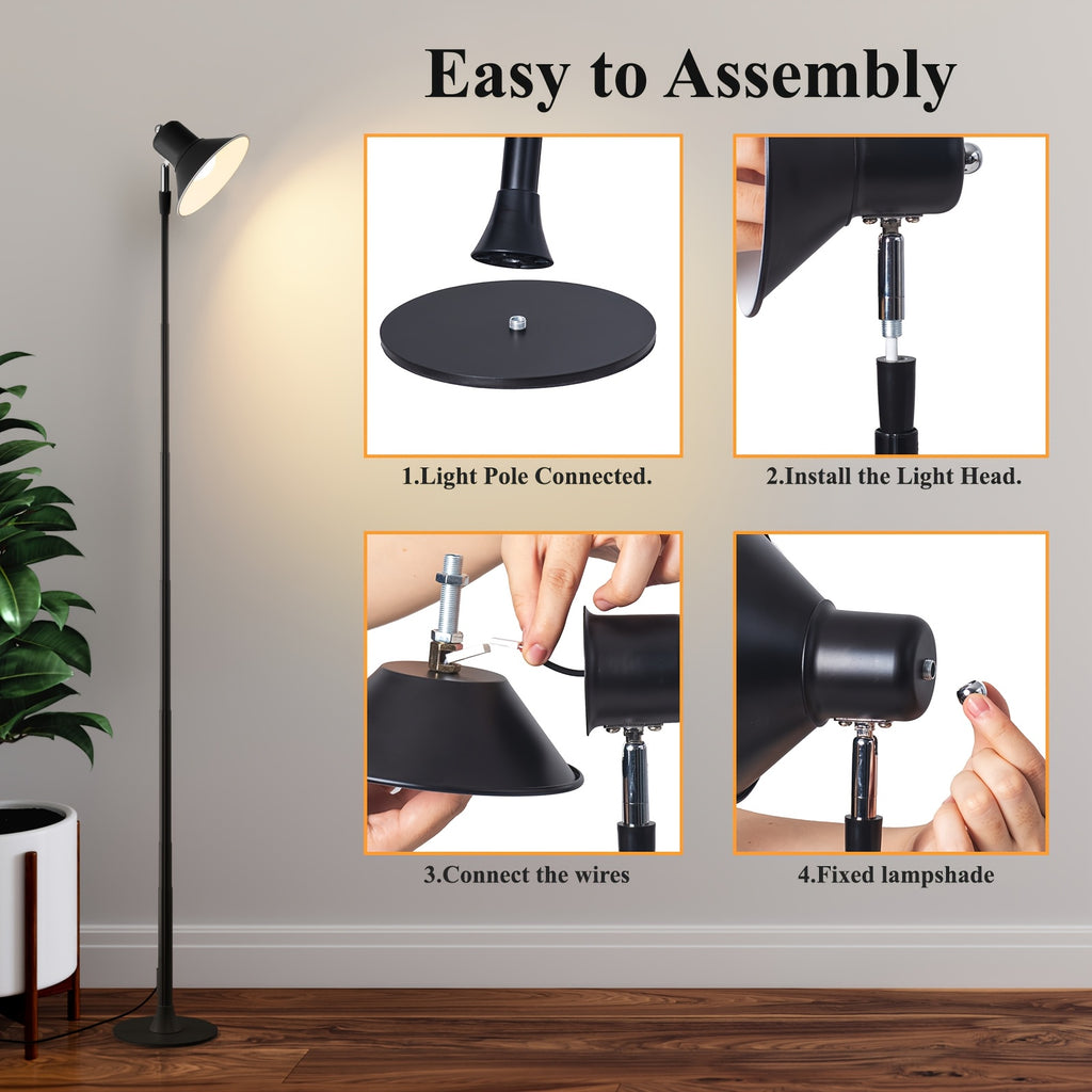 Lampe de bureau LED USB à abat-jour de 14 ou 12 cm de large