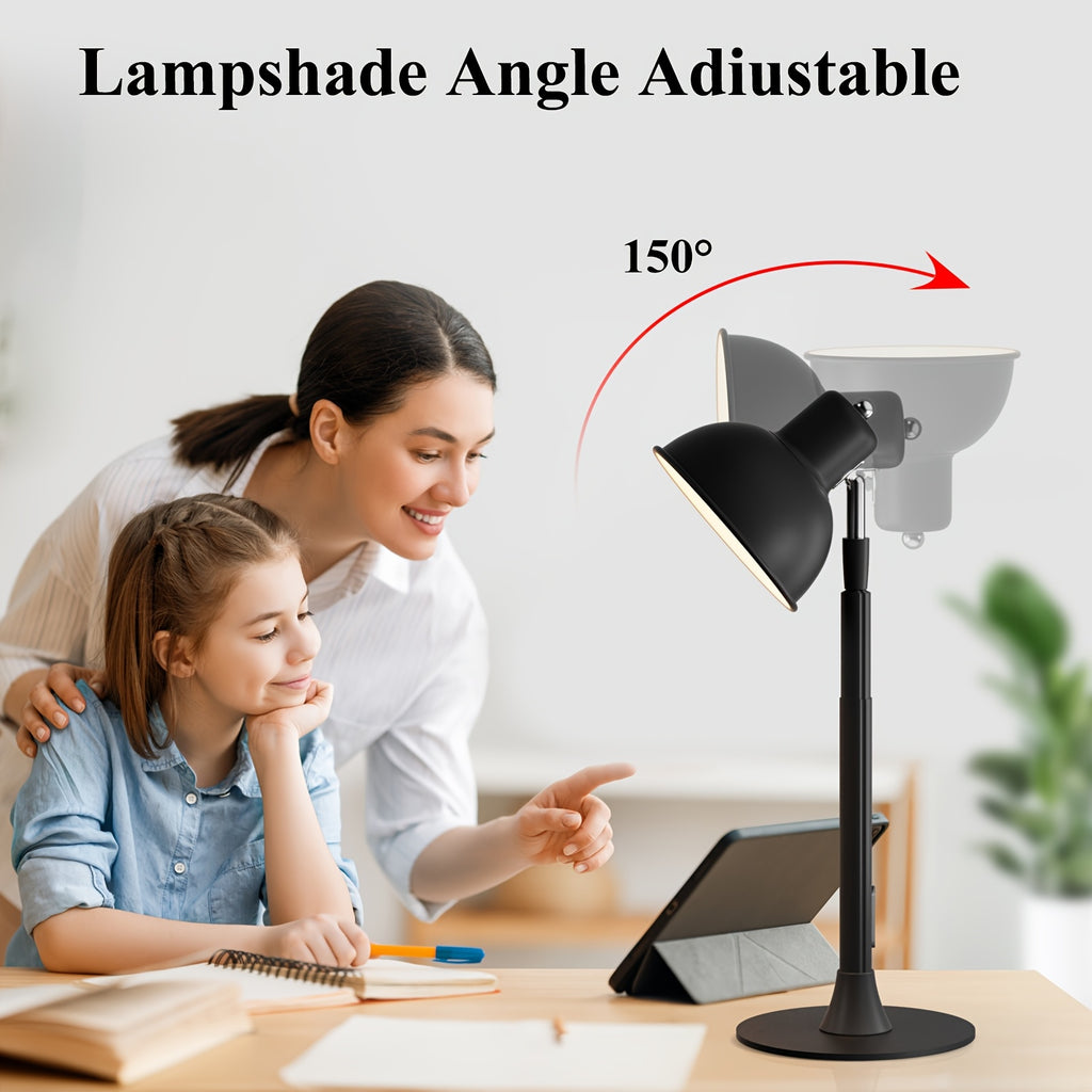 Lampe de bureau LED USB à abat-jour de 14 ou 12 cm de large