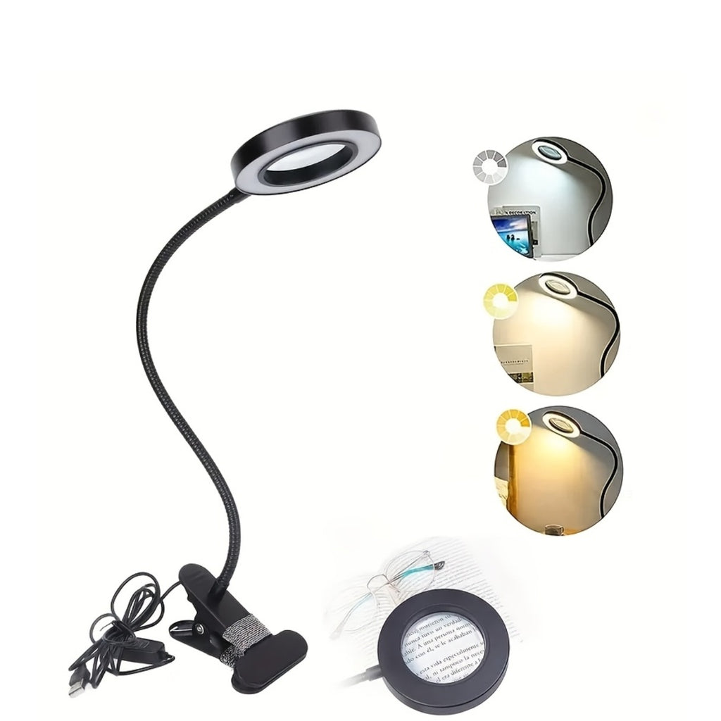 Lampe de bureau loupe à pince LED - Travaux de précision — photo 5