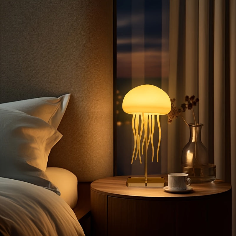 Lampe de bureau méduse RGB sans fil - Veilleuse d'ambiance — photo 1 Image