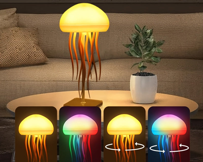 Lampe de bureau méduse RGB sans fil - Veilleuse d'ambiance — photo 3