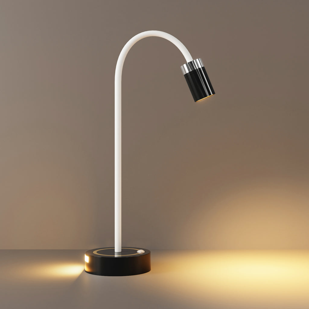 Lampe de bureau applique à coller, 32 cm, capteur intégré