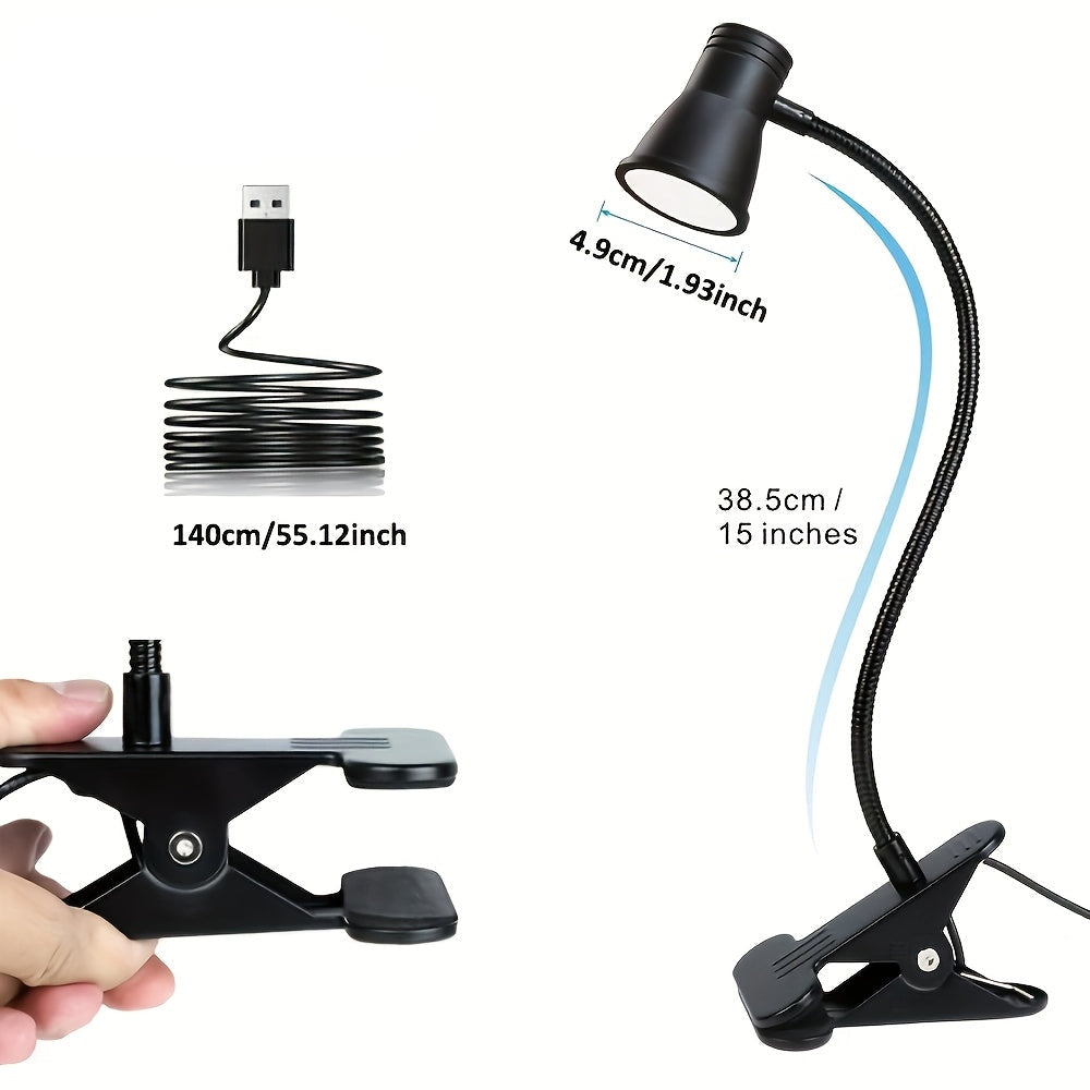 Lampe de bureau à pince flexible - Éclairage orientable 360° — photo 5