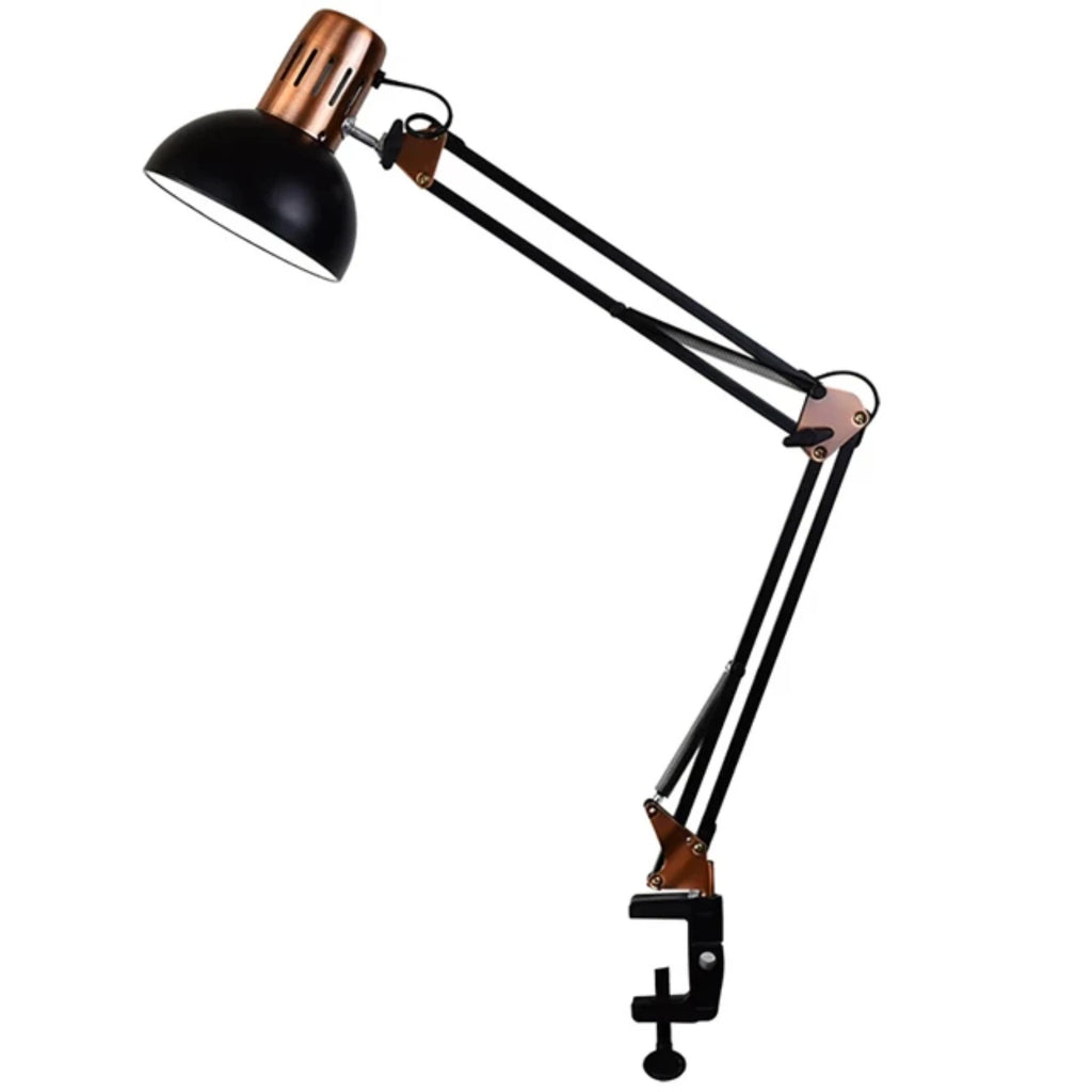 Lampe de bureau à pince articulée - Style atelier vintage — photo 5