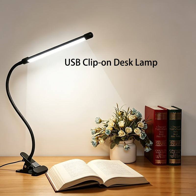 Lampe de bureau à pince LED - Éclairage orientable tricolore — photo 1