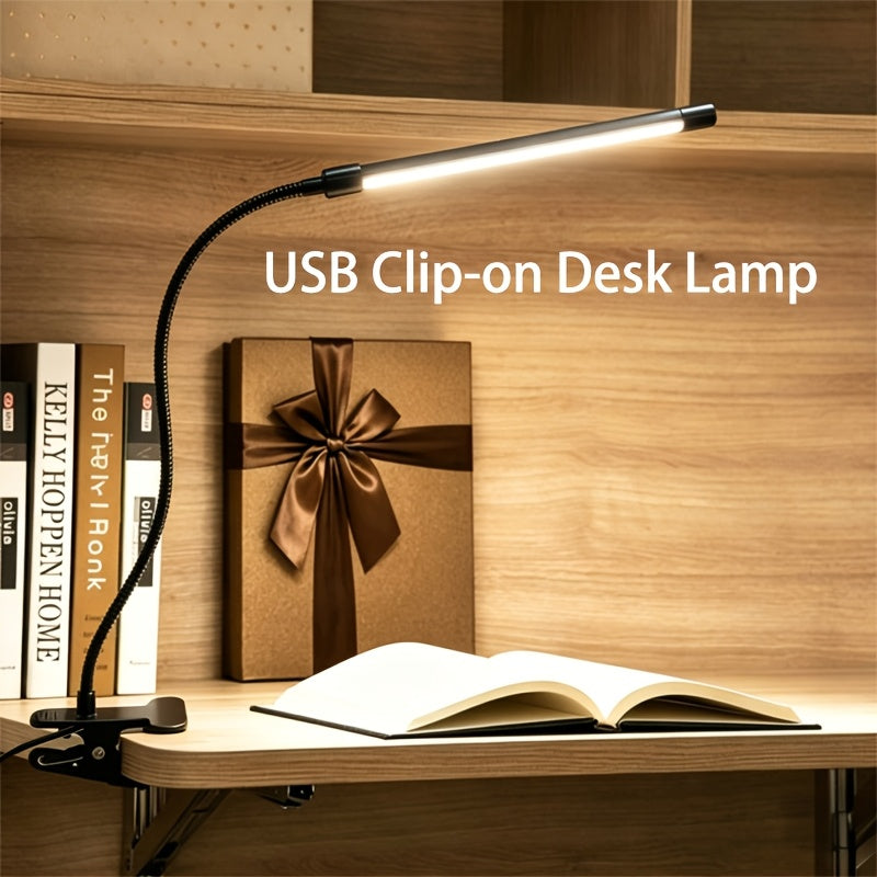 Lampe de bureau à pince LED - Éclairage orientable tricolore — photo 3