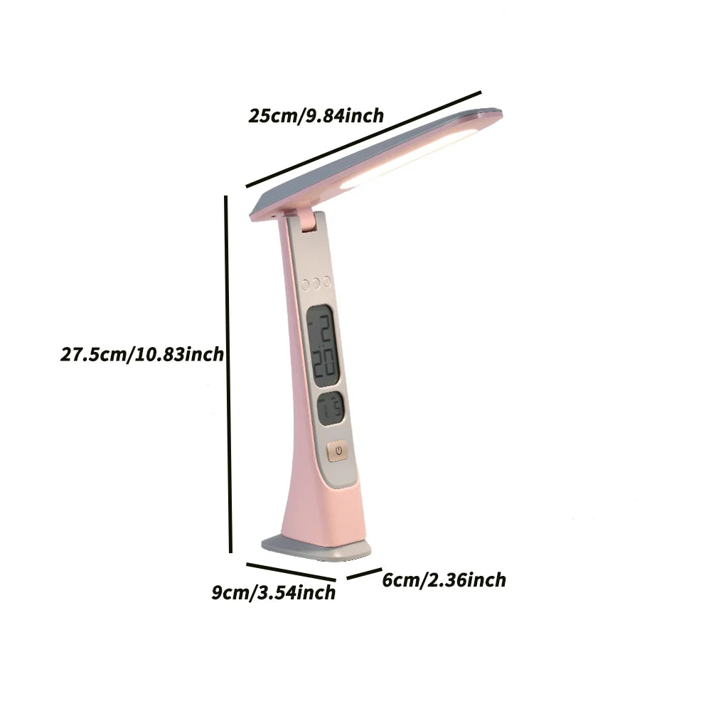 Lampe de bureau pliable avec horloge - LED rechargeable — photo 4