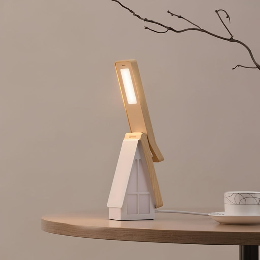Lampe de bureau pliable forme maisonnette – Tactile sans fil — photo 2