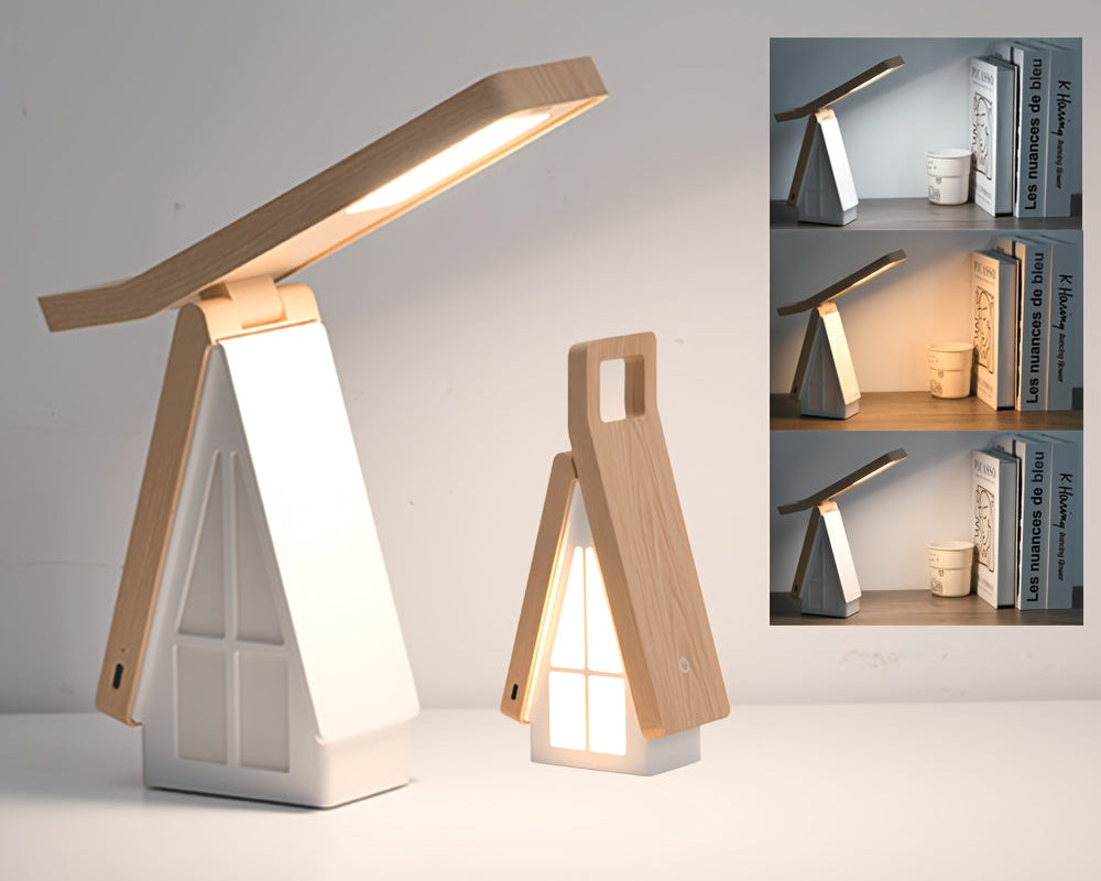 Lampe de bureau pliable forme maisonnette – Tactile sans fil — photo 3