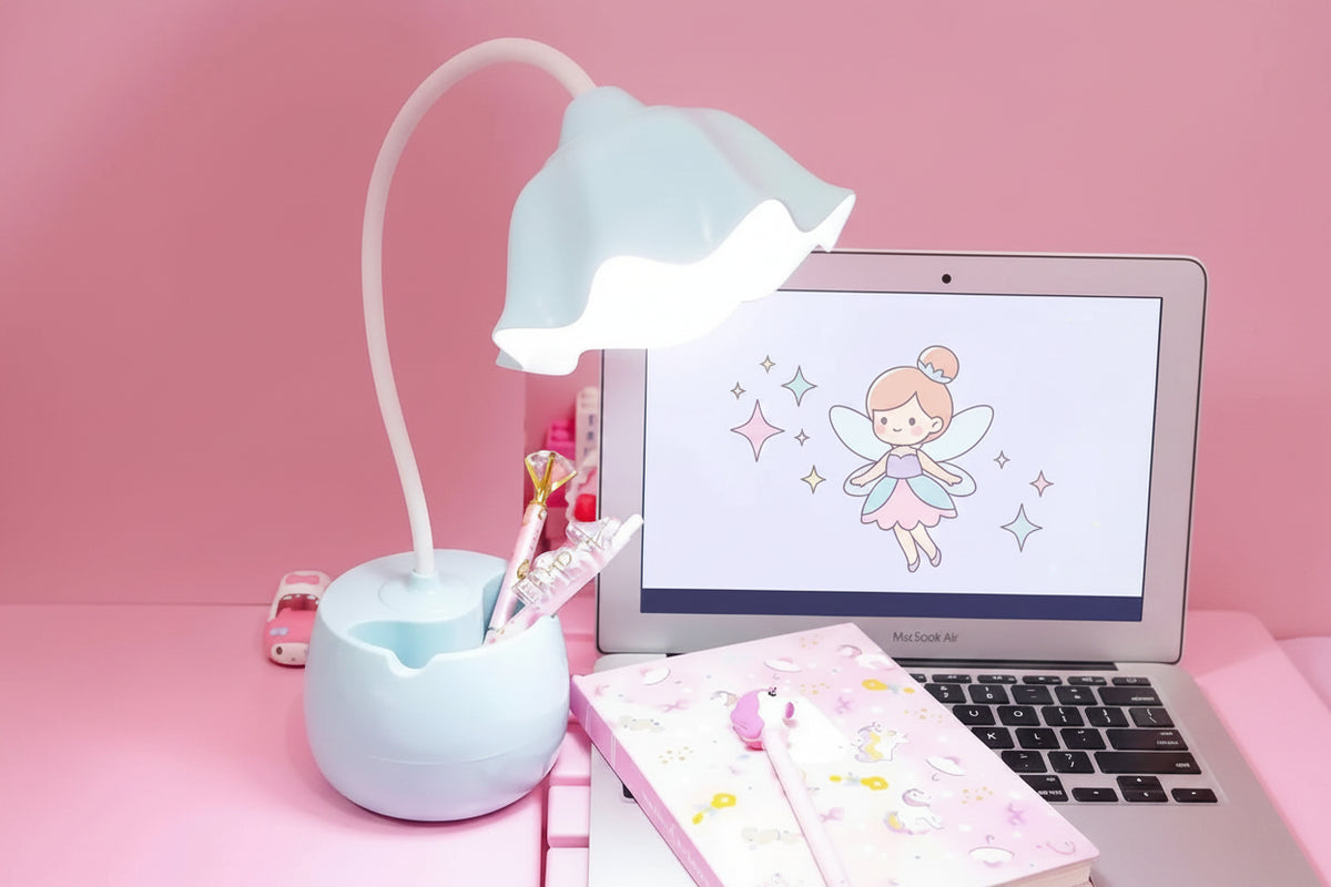 Lampe de bureau avec porte-crayons - LED flexible rechargeable — photo 2 Image