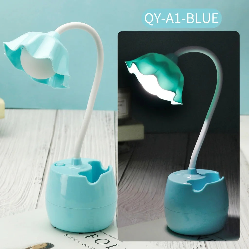 Lampe de bureau avec porte-crayons - LED flexible rechargeable — photo 8 Image
