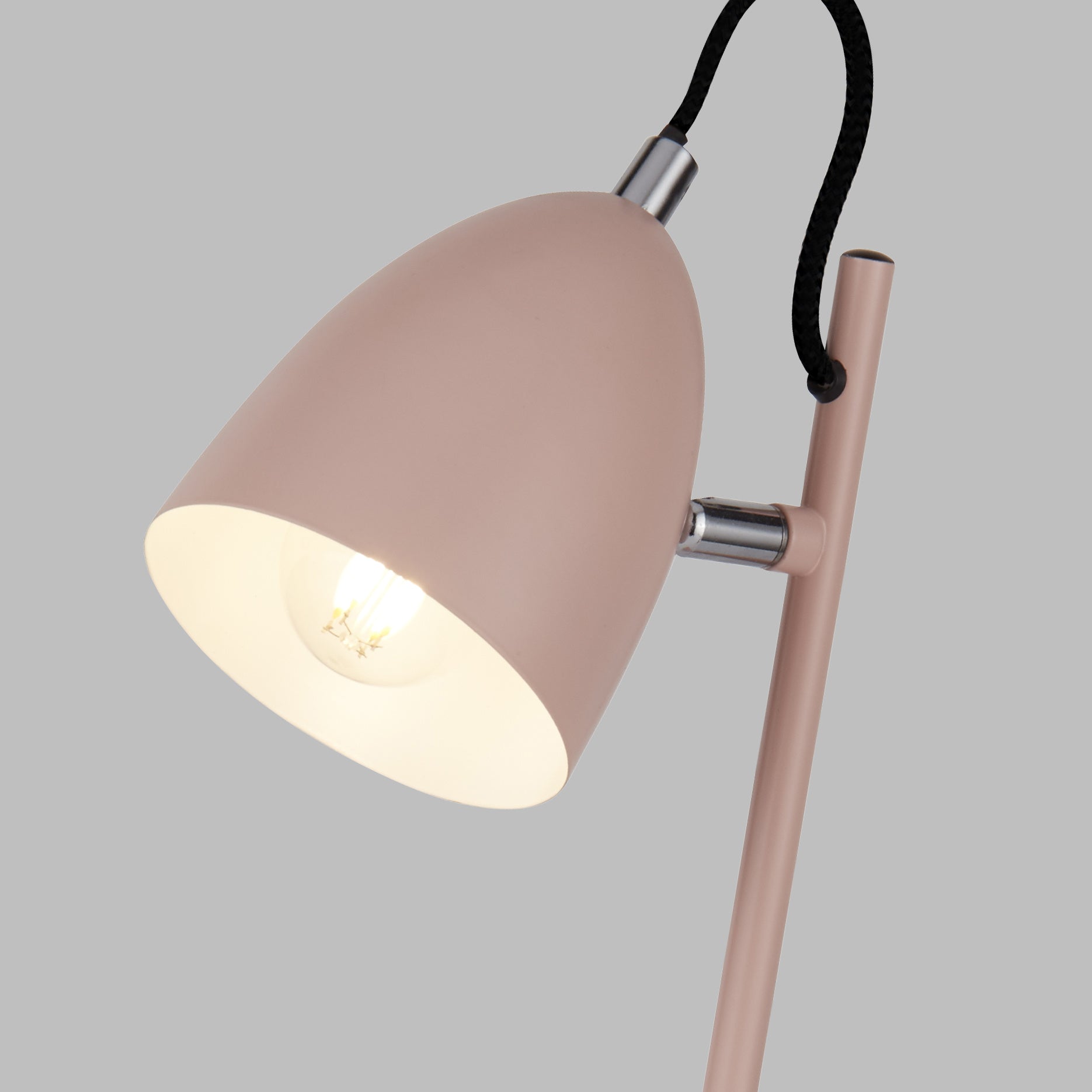 Lampe de bureau rose articulée – Métal mat et design doux — photo 2 Image