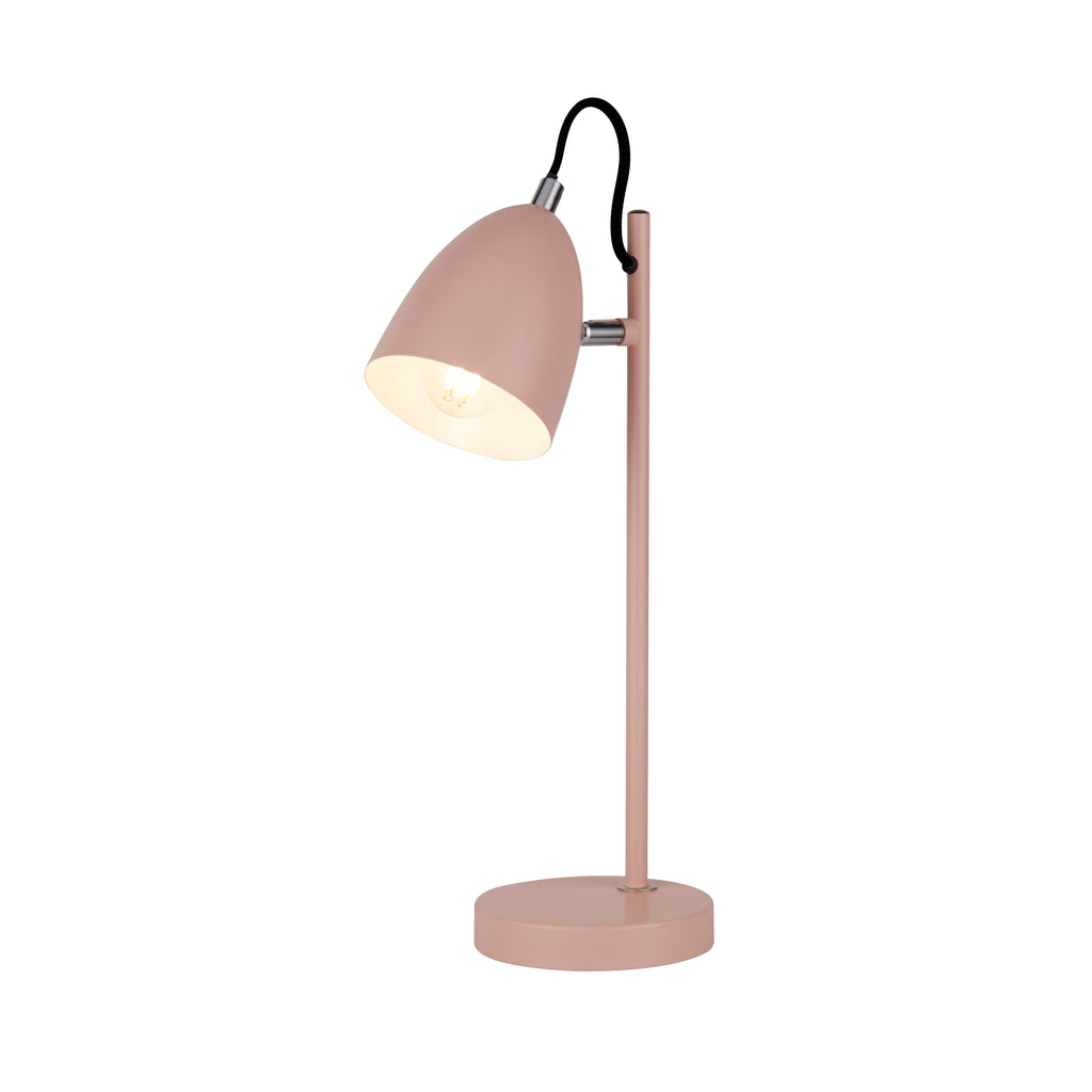 Lampe de bureau rose articulée – Métal mat et design doux — photo 3