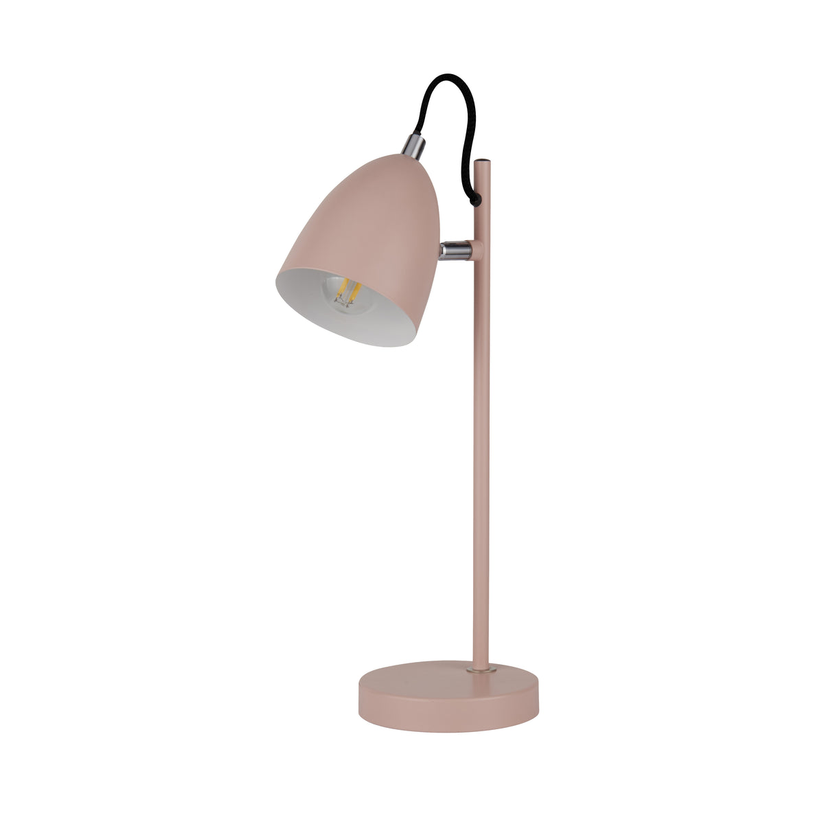 Lampe de bureau rose articulée – Métal mat et design doux — photo 4 Image