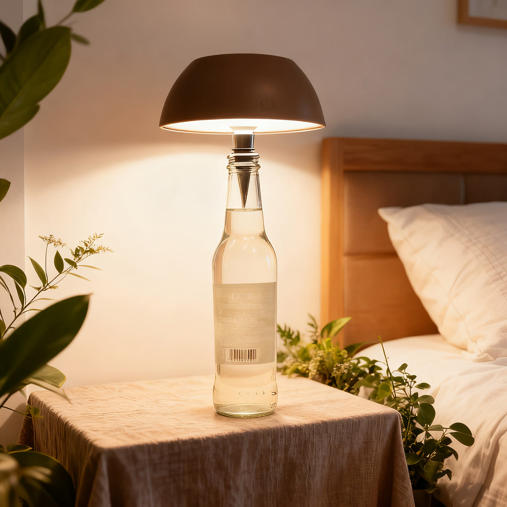 Lampe de bureau sans fil à poser sur bouteille - Tactile — photo 3