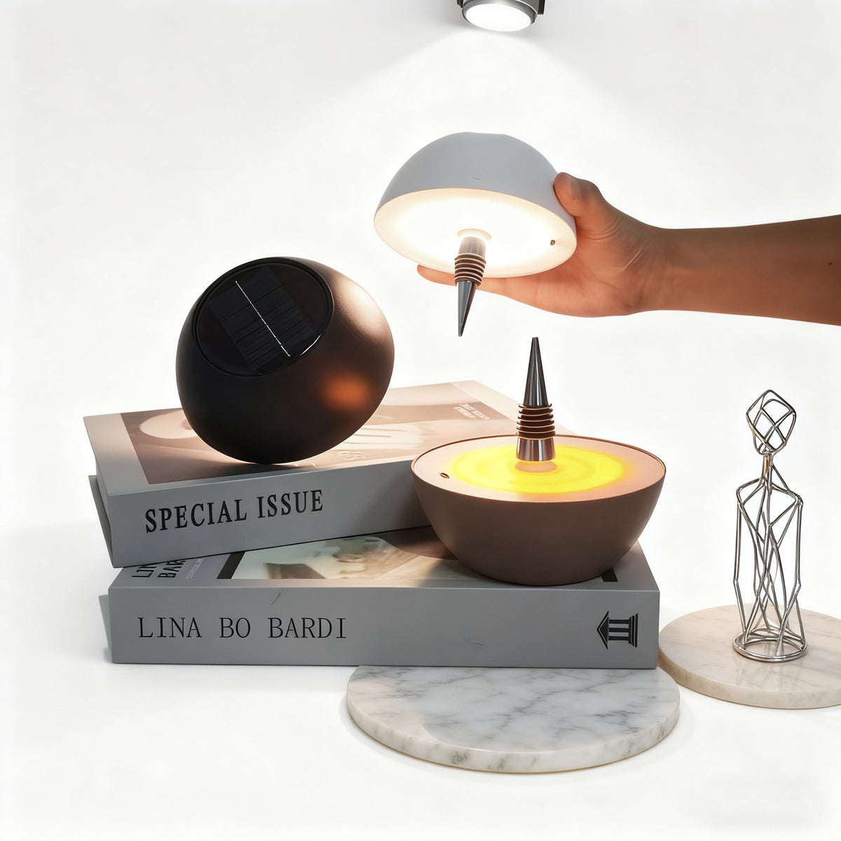 Lampe de bureau sans fil à poser sur bouteille - Tactile — photo 8